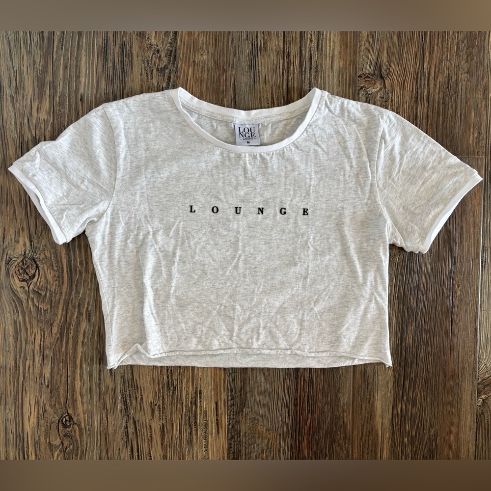 Lounge Apparel 2-pc Tee Shirt & Shorts Set Womens M Loungewear PJs Grey Marl - Picture 3 of 14